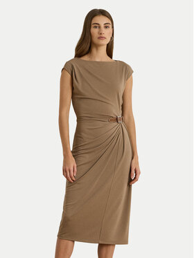 LAUREN RALPH LAUREN LAUREN RALPH LAUREN Sukienka codzienna 200980221001 Brązowy Slim Fit