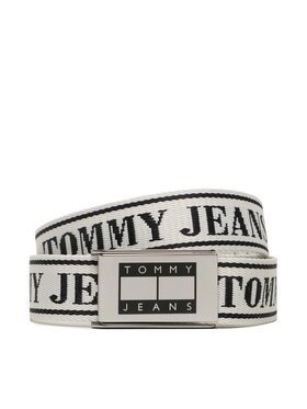 Tommy Jeans Tommy Jeans Pánský pásek Tjm Skater B Jacquard Belt 4.0 AM0AM11196 Bílá