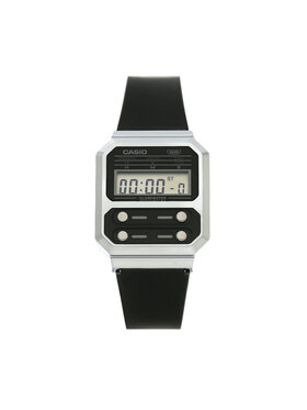 Casio Casio Zegarek A100WEF-1AEF Srebrny