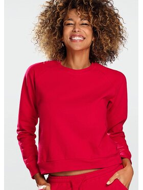 DKaren Sport DKaren Sport Bluza Wenezja Czerwony Slim Fit