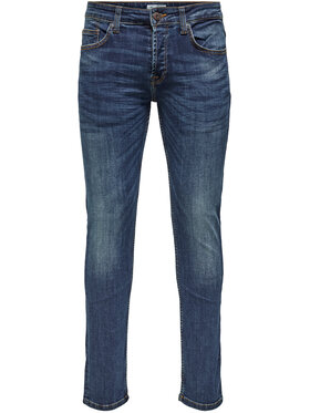 Only & Sons Jeans Hlače Weft 22005076 Mornarsko Modra Regular Fit