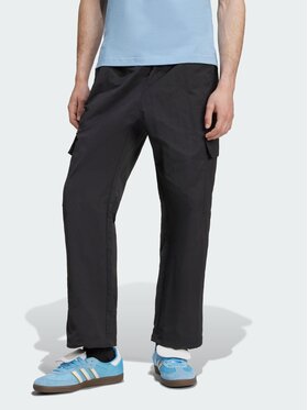 adidas adidas Spodnie cargo Adicolor Classics 3 - Stripes Czarny Loose Fit