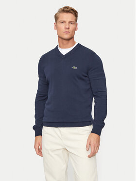 Lacoste Lacoste Sweter AH1951 Granatowy Regular Fit