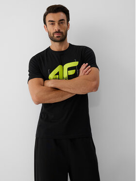 4F 4F T-Shirt COMMERCIAL Czarny Regular Fit
