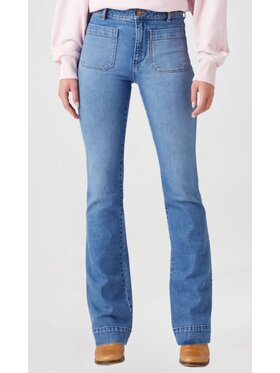 Wrangler Wrangler Jeansy Flare Niebieski Flare Fit