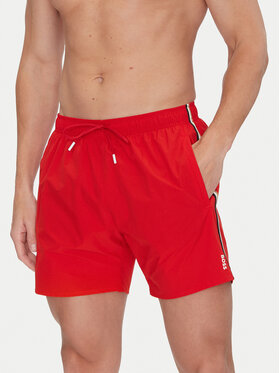 BOSS BOSS Szorty kąpielowe Iconic 50491594 Czerwony Regular Fit