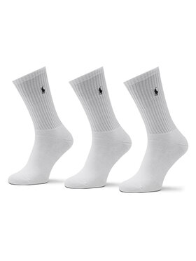 Polo Ralph Lauren Polo Ralph Lauren Комплект 3 чифта дълги чорапи мъжки 449655211003 Бял