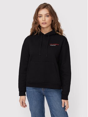 The Kooples The Kooples Суитшърт Carry Over FSWE25024K Черен Regular Fit