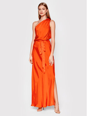 Pinko Pinko Letní šaty Agave 1Q10D4 6660 Oranžová Regular Fit