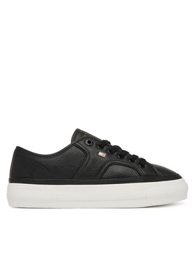 Tommy Hilfiger Tommy Hilfiger Сникърси Platform Vulc Piping Ltr FW0FW09393 Черен
