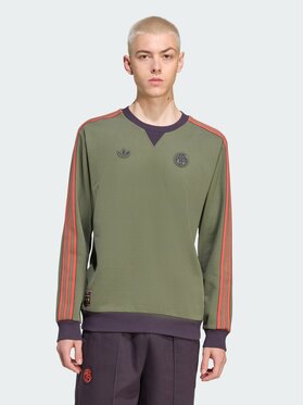 adidas adidas Bluza FC Bayern Terrace Icons Zielony Regular Fit