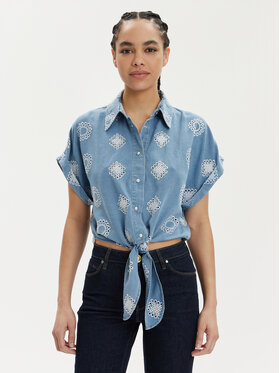Guess Guess Koszula jeansowa Brigitte W4GH34 D5CD1 Niebieski Relaxed Fit