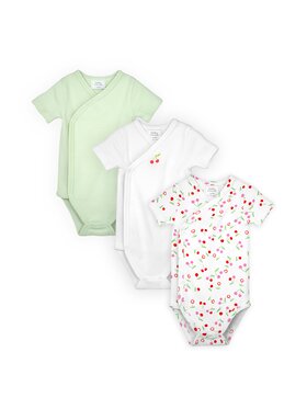 Stellou & friends Stellou & friends Komplet body dziecięcych Short Sleeve CROSS-BODY Czerwony