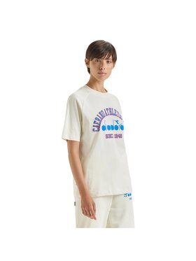 Diadora Diadora T-Shirt SS 1948 ATHL. CLUB Biały Basic Fit