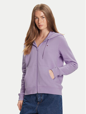 Tommy Jeans Tommy Jeans Sweatshirt Flag DW0DW19729 Violett Regular Fit