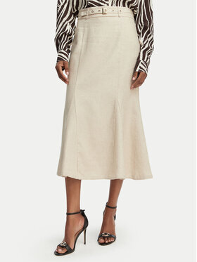 Guess Guess Midi sijonas W6GD69 W2092 Šviesiai smėlinė Regular Fit