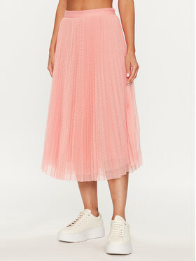 TWINSET TWINSET Плисирана пола 232TP2780 Розов Regular Fit