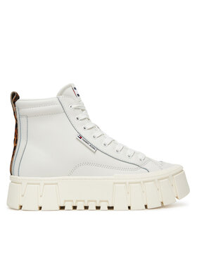 Tommy Jeans Tommy Jeans Снікерcи Tjw Vulc Flatform Leopard EN0EN02858 Білий