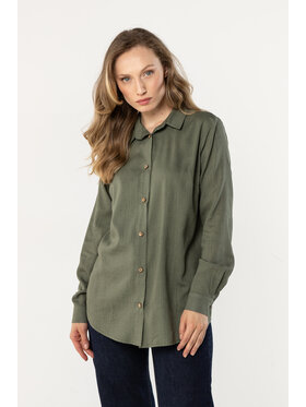 Awama Awama Koszula A768 Khaki Basic Fit