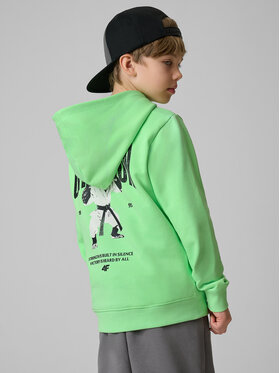 4F 4F Bluza STREET SPORT Zielony Regular Fit