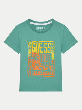 Guess Guess Тишърт N5GI16 K8HM4 Зелен Regular Fit