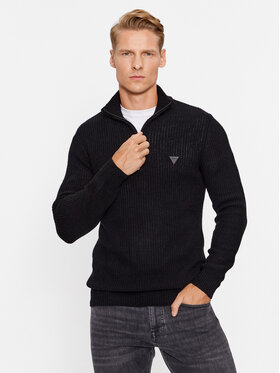 Guess Guess Sweter M3BR47 Z39B0 Czarny Regular Fit
