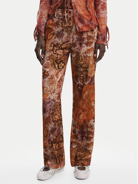 Desigual Desigual Pantaloni din material Romantica 25WWPW02 Portocaliu Regular Fit