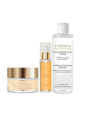 Erthskin London Erthskin London Witamina C Rozświetlający Nawilżający + SERUM ELIXIR Zestaw do pielęgnacji