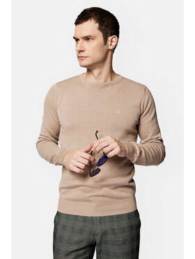 Lancerto Lancerto Sweter Tony SW073223000083 Beżowy Regular Fit