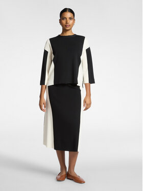 Elena Mirò Elena Mirò Gonna midi 1626Z000060N0B3 Nero Regular Fit