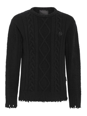 PHILIPP PLEIN PHILIPP PLEIN Svetr 2841 Černá Regular Fit