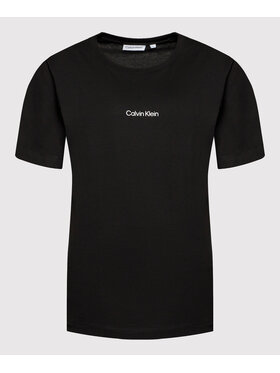 Calvin Klein Curve Calvin Klein Curve Majica Inclusive Micro Logo K20K203712 Črna Regular Fit