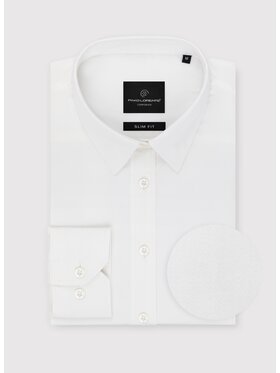 Pako Lorente Pako Lorente Koszula B24WH-1X-048 Biały Slim Fit