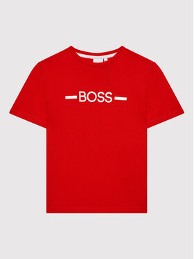 Boss Boss Tricou J25N29 S Roșu Regular Fit