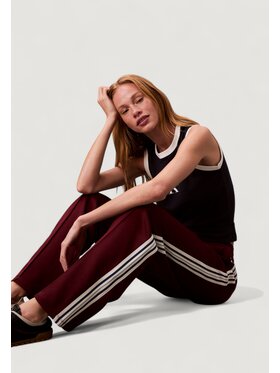 Calvin Klein Jeans Calvin Klein Jeans Παντελόνι φόρμας HGH SHN FRNCH TRRY T Μπορντό Casual Fit