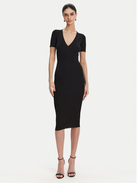 Elisabetta Franchi Elisabetta Franchi Rochie tricotată AM-53S-51E2 Negru Slim Fit