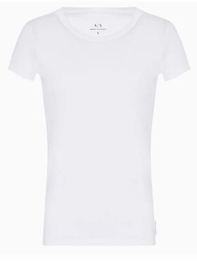 Armani Exchange Armani Exchange Tričko 8NYT82 YJ16Z 1000 Biela Regular Fit
