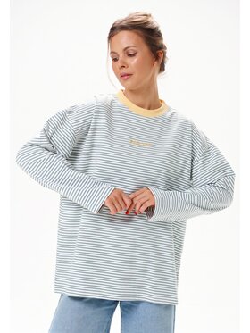 Mirons Mirons Longsleeve Print Szary ciemny Regular Fit