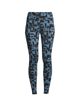 Casall Casall Legginsy Essential Tights Printed Niebieski Slim Fit