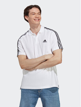 adidas adidas Polo Essentials Piqué Embroidered Small Logo 3-Stripes Polo Shirt IC9312 Biały Regular Fit