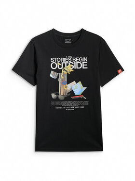 4F 4F T-Shirt NATURE’S TRAIL Μαύρο Regular Fit