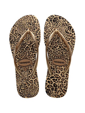 Havaianas Havaianas Japonki HAVAIANAS Infradito Donna Hav. Slim animals 4103352.9877 Beige Kolorowy