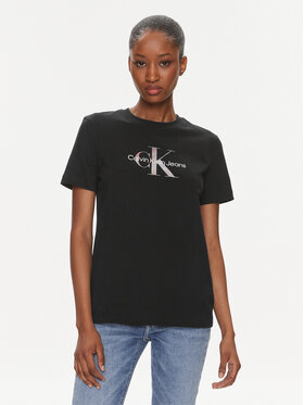 Calvin Klein Jeans Calvin Klein Jeans Marškinėliai Diffused Monologo J20J223264 Juoda Regular Fit