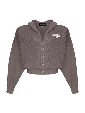 Magda Matyja Magda Matyja Kardigan ALAYA CARDIGAN TAUPE Brązowy Loose Fit