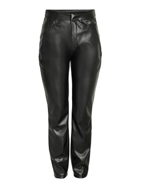 Noisy May Noisy May Панталони от имитация на кожа 27026067 Черен Slim Fit
