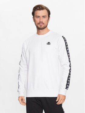 Kappa Kappa Majica dugih rukava 313005 Bijela Regular Fit