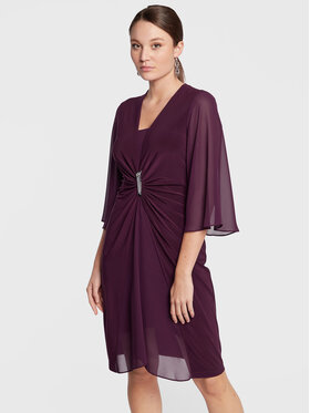 Joseph Ribkoff Joseph Ribkoff Cocktail obleka 223705 Bordo rdeča Regular Fit
