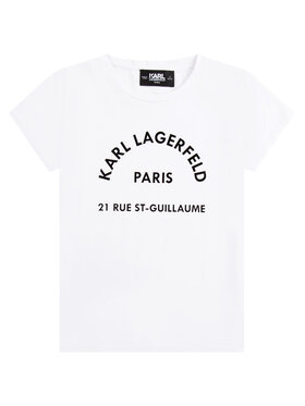 KARL LAGERFELD KARL LAGERFELD T-shirt Z15380 D Blanc Regular Fit