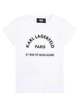 KARL LAGERFELD KARL LAGERFELD Тишърт Z15380 D Бял Regular Fit