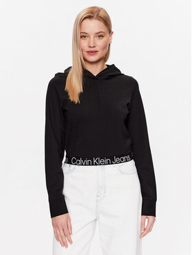 Calvin Klein Jeans Calvin Klein Jeans Mikina J20J221413 Černá Regular Fit